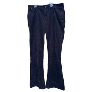 Talbots Signature Boot Corduroy Pants Brown Womens 10 Flare Leg Mid Rise